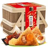 粽子 稻香私房端午竹篮粽子礼盒上品御粽1620g