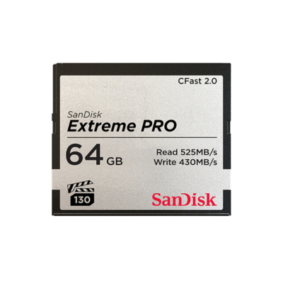 闪 迪（SanDisk）64GB CFast 2.0 VPG-130 4K 存 储 卡