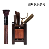 瓷牌茗茶具 六件套装(一套含茶匙、茶针、茶漏、茶夹、茶则、收纳筒各1个)