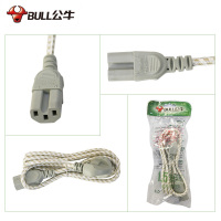BULL公牛耦合器 GN-J4N(B)*0.75*1.5m 1.5米电饭煲家用电器电脑显示器专用*3袋