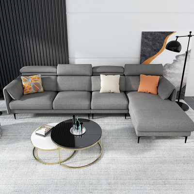 掌上明珠 现代简约布艺沙发大户型沙发客厅家具组合 DS106