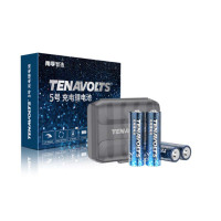 南孚 NANFU 5号充电锂电池4粒1.5V强劲恒压TENAVOLTS适用游戏手柄/吸奶器/玩具等AA五号