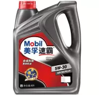 美孚 MOBIL 美孚速霸1000 5W-30 SN级 合成科技发动机油 4L