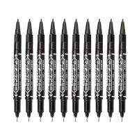 斑马(ZEBRA) YYTS5 速干油性小双头记号笔 多用签字笔