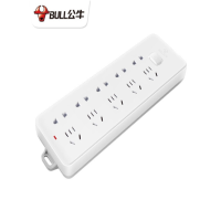 公牛(bull) 移动式插座 GN-404 总控开关10插位-无线