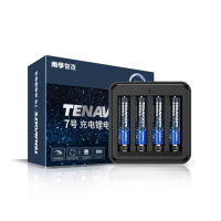 南孚 NANFU 充电锂电池套装 7号 4节 带充电器