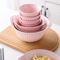 伊兰(YILAN) 20头粉色佳人餐具 纪念品 新骨质瓷 高温瓷 陶瓷餐具碗碟套装 家用 中式 碗盘碗具
