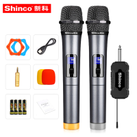 新科 SHINCO S2300 无线 麦克风 一拖二 黑色