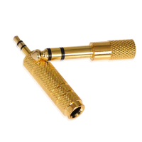 新科 SHINCO S001 音频转换头 (3.5转6.5话筒接头) 金黄色