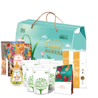 京乡(JINGXIANG) 清凉宜夏礼盒 和田玉枣荷叶茶蜂蜜等258型2.464kg