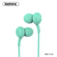 REMAX RM-510手机耳机入耳主播通用可爱立体声糖果色耳机高颜值高音质耳麦苹果安卓通用耳机-蓝色