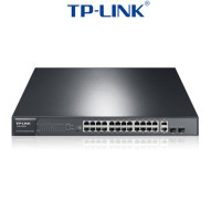 TP-LINK TL-SL1226PE 24口百兆POE交换机 2千兆口+2千兆光纤口