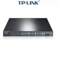 TP-LINK TL-SL1226PE 24口百兆POE交换机 2千兆口+2千兆光纤口