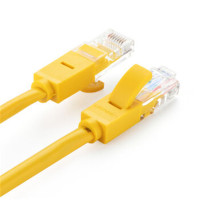 绿联 UGREEN 30641 超五类网线 百兆网络连接线 CAT5E 超5类 电脑网络跳线 成品网线 8米 黄色