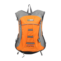 陆战旅 LXO08 新款户外防水双肩包男女登山休闲包超轻透气 灰色/橙色可选 (单位:个)