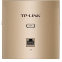TP-LINK TL-AP450I-PoE薄款香槟金(方) 450M无线86型面板式AP 企业级酒店别墅wifi接入