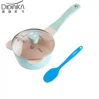 迪迪尼卡（Didinika）金猪侠宝宝辅食锅婴儿奶锅16cm小锅平底汤锅麦饭石不粘锅煮泡面热牛奶锅