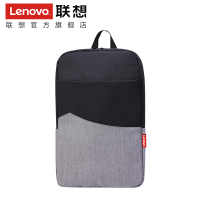 联想(Lenovo) B1801 -黑灰色 服务都市简约双肩包 电脑包