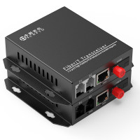 中科光电 ZK-2P1E 数字电话光端机 PCM语音光端机 电话光纤收发器 光电转换器 2路电话+1路网络 FC接口一对