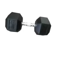 健之康六角包胶哑铃(25kg)