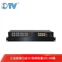 翌特视讯(ETV) HDAV6-4 模拟光端机 同轴模拟监控6路 单双向 黑色