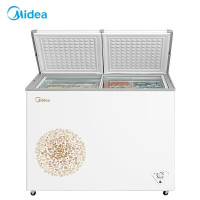 美的（Midea）冰柜 冷藏冷冻冷柜 双温区 左冷冻右冷藏 蝴蝶门冰柜 270升