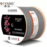 博扬BY-5305 超五类网线箱线 室内非屏蔽4对双绞线 CAT5e标准0.5线径 网络监控工程线