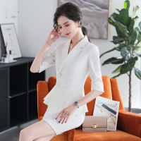 时尚女装西装套裙两件套RS 休闲职业半袖西服套装女