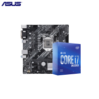 华硕PRIME B460M-K+英特尔i7-10700KF 酷睿八核CPU处理器