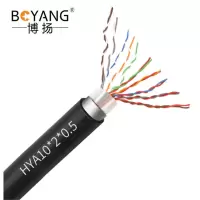 博扬 室外大对数线缆 电话电缆语音通信线缆 10对大对数缆线径100米BY-Cat5-SW10X-100M