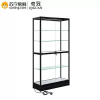 奇冠(QIGUAN) 定制玻璃展柜 400*600*1800 带锁带筒灯