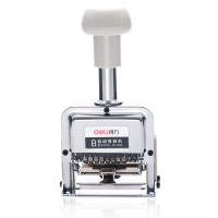 得力 7508号码机8位自动打码机号码章页码机数字日期印章(SW)