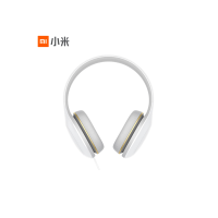 小米 MI 头戴式耳机轻松版白色有线线控游戏降噪音乐耳麦