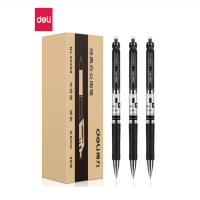 得力 (deli) 签字笔 S01 按动中性笔签字笔 0.5 办公用品