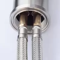 企购优品 软管进水管电热水器连接管 马桶进水管三角阀304不锈钢软管编织管水龙头进水软管600mm