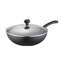 爱仕达(ASD) CF30B1TG 不易锈精铁无涂层炒锅 单个装