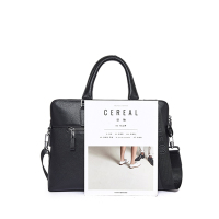 喜来登 公文包头层牛皮NL190836S黑色36*28*6cm手提包