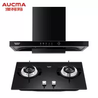 澳柯玛(AUCMA) 18立方大吸力猛火侧吸式吸油烟机灶具套装烟灶套餐006D+22B体感水洗双一级能效 (液化气)
