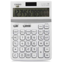 卡西欧 CASIO DW-200TW-WE魅雅系列 大型计算器 莹雪白
