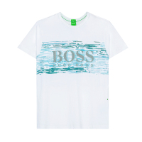 HUGO BOSS 雨果博斯 男士经典Logo徽标印花短袖T恤