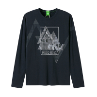HUGO BOSS 雨果博斯 男士时尚印花针织长袖T恤