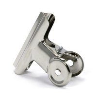 得力 票夹 圆形铁票夹 不锈钢票夹 金属夹 小夹子 19mm(9526/6个装)（SW）