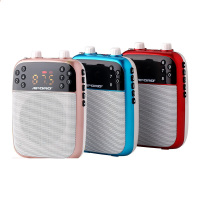 APORO T8小蜜蜂扩音器教师专用讲课无线耳麦话筒 老师上课用教学迷你 导游腰挂腰麦大功率喇叭数字选曲播放器（XF）