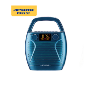 APORO T300蓝牙大功率手提便携扩音器教学会议广场舞音响导游老师插卡录音收音充电 2.4G无线版(XF)