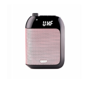 APORO T20UHF无线大功率扩音器教师导游腰挂迷你小便携蜜蜂插卡录音收音充电运动健身教练 玫瑰金 (XF)