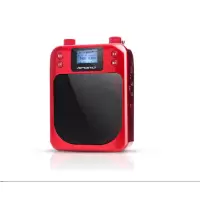 APORO T100 2.4G无线蓝牙扩音器蜜蜂教师导游景点无线教学大功率插卡录音单曲循环遥控连手机 红色(XF)