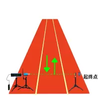 攀战 田径多通道短跑跑步计时设备四跑道计时训练比赛多人自动计时