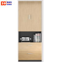 德诚和黄枫木二门书柜(一套俩个)