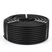 PE塑料防水波纹管 国标PE电线电缆护线管 开口黑色内径23mm/50米一卷