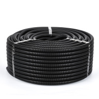 PE塑料防水波纹管 国标PE电线电缆护线管 黑色内径23mm/50米一卷